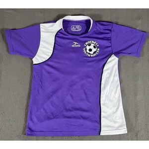 Score Youth Soccer Jersey Purple White Crockett Youth Soccer YL Polyester